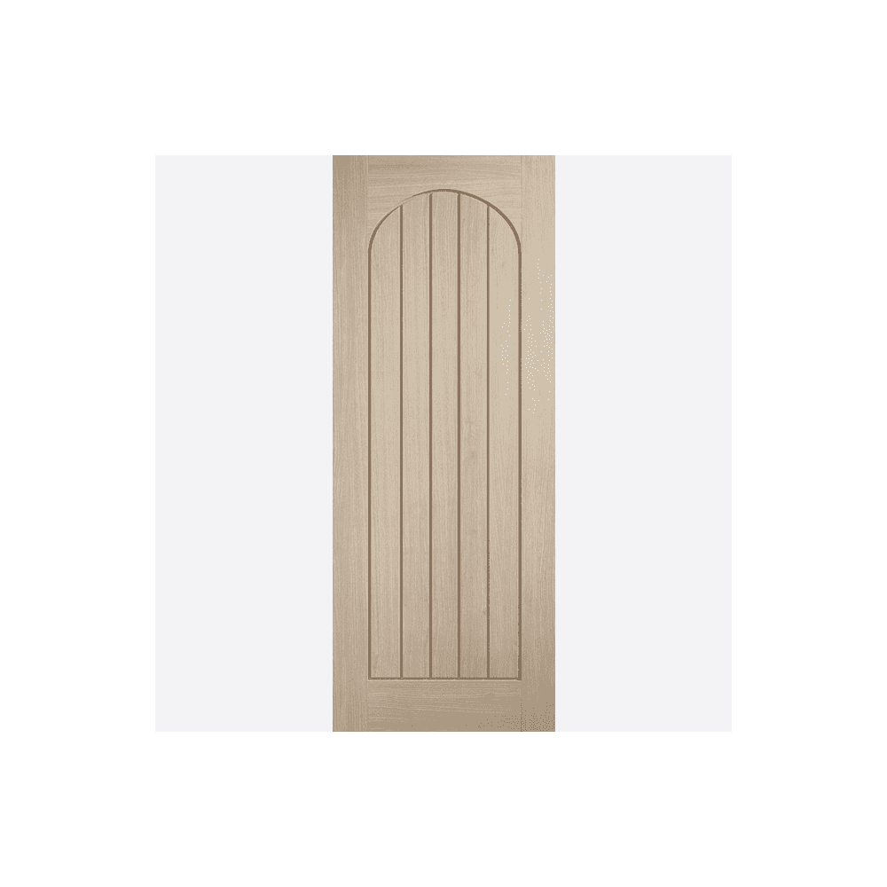 Blonde Oak Mexicano Arched Square Top Door