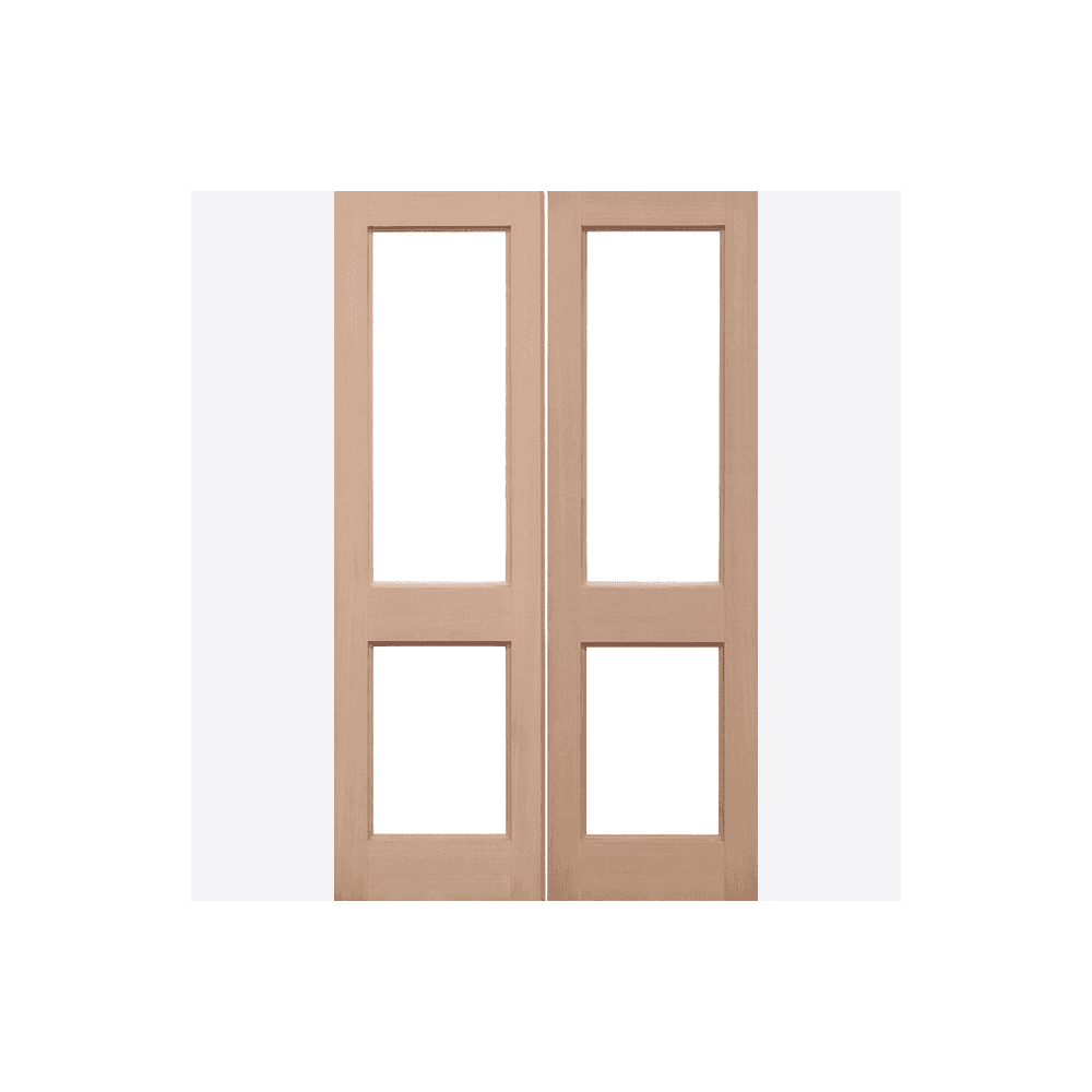Hemlock Unglazed 2XGG Pairs Door