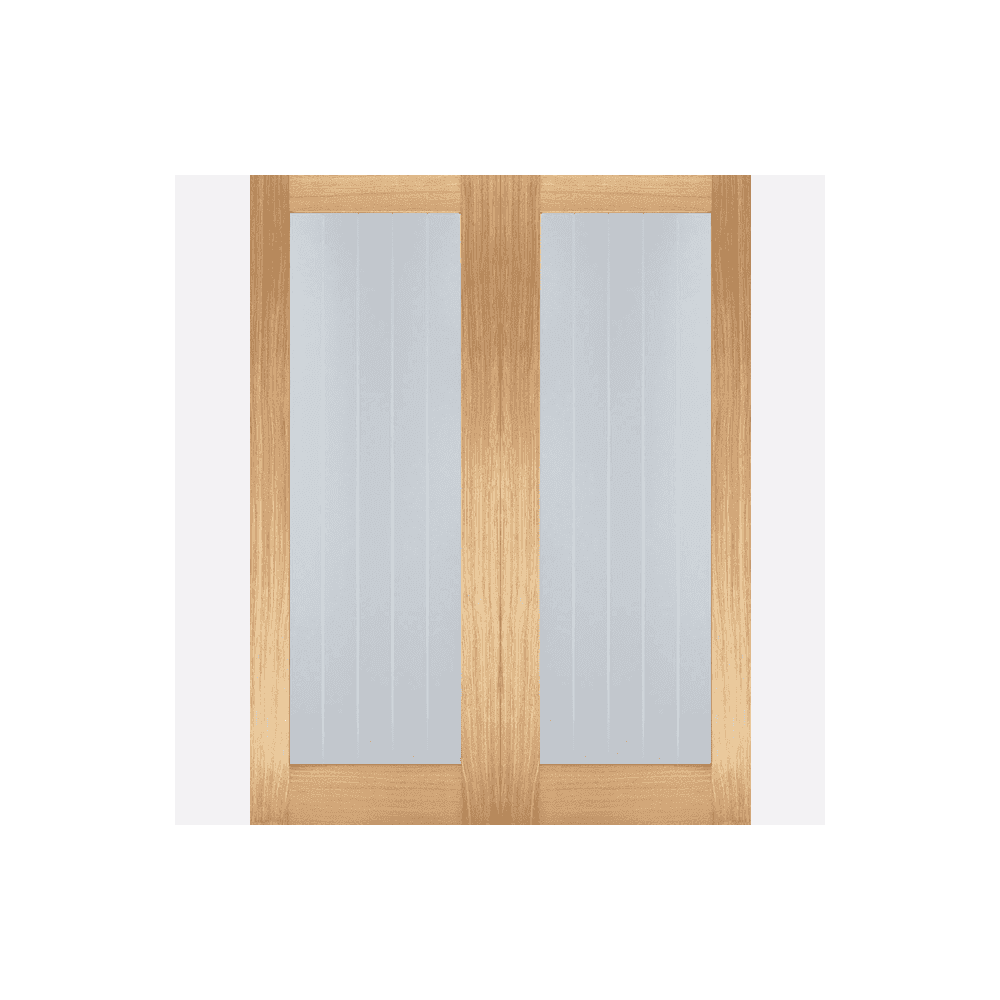 Oak Mexicano Glazed Pair Door