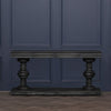 180cm Black Distressed Console Table with Drawers