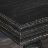 180cm Black Distressed Console Table with Drawers