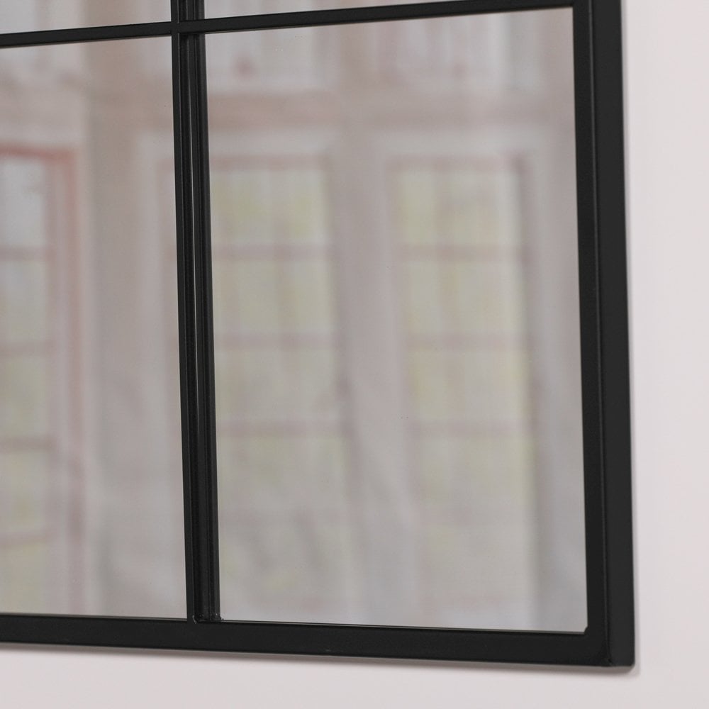Black Metal Window Mirror