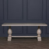 Blanche Wood Rustic Washed Rectangular Dining Table 210cm