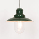 British Green Enamel Painted Fishermans Light