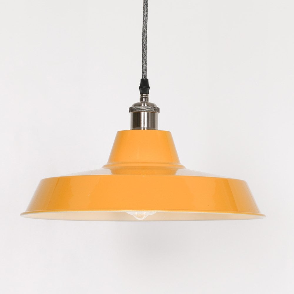 Factory Style  Enamel Painted Pendant Light