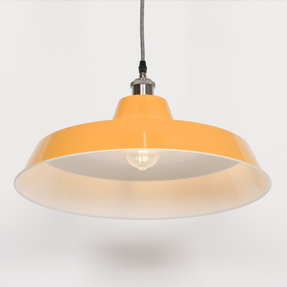 Factory Style  Enamel Painted Pendant Light