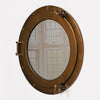 Medium Antiqued Brass Style Port Hole Mirror