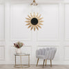 Round 76cm Flower Metal Wall Mirror