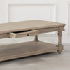 Rustic Wooden 170cm Coffee Table with Drawer