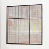Black Metal Window Mirror