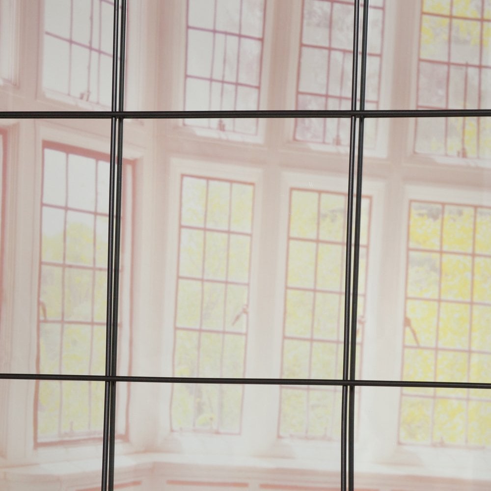 Black Metal Window Mirror