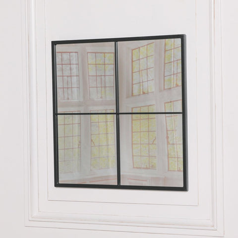 Black Metal Window Mirror