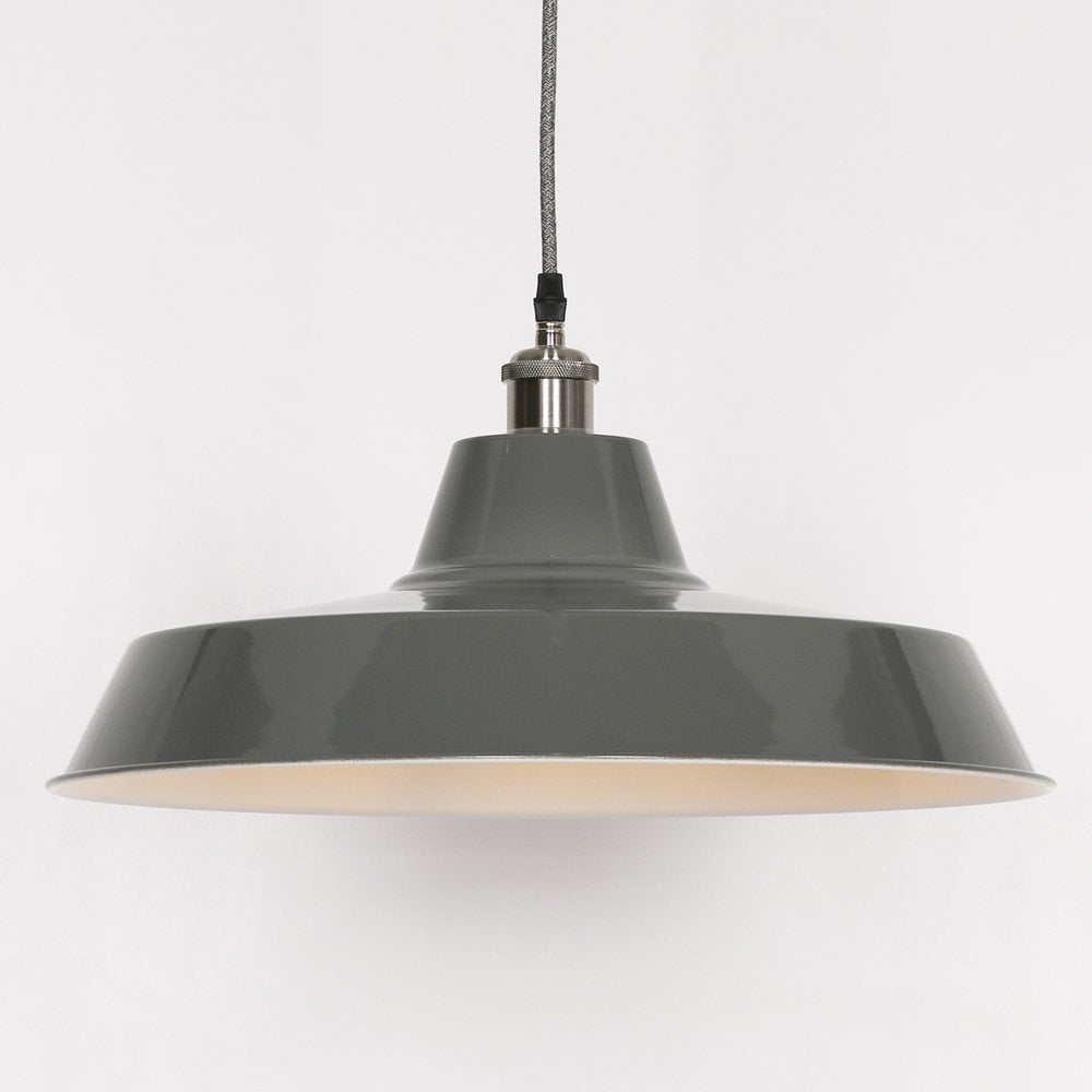 Factory Style  Enamel Painted Pendant Light