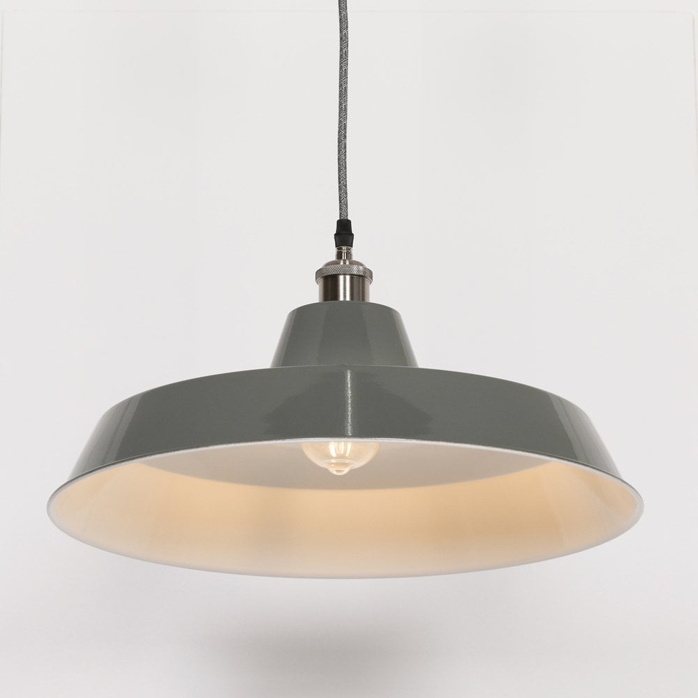 Factory Style  Enamel Painted Pendant Light