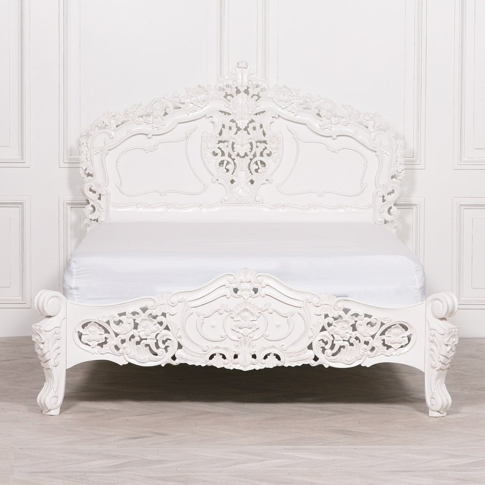 Rococo Carved Bed
