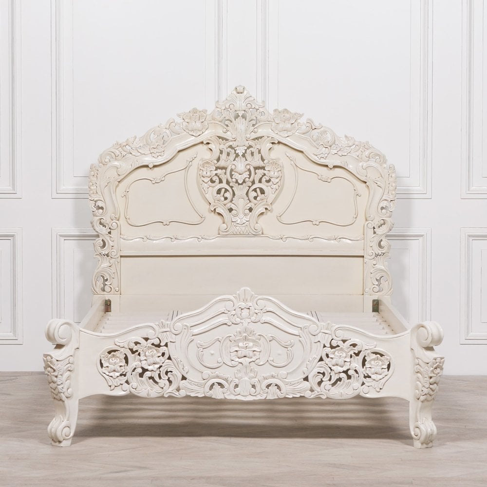 Rococo Carved Bed