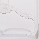 French Carved Rose Cherub Bed