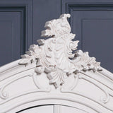 French Style Carved Double Full Mirrored Armoire