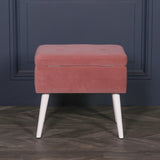 Pink Suitcase Stool With Legs
