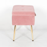Pink Suitcase Stool With Legs