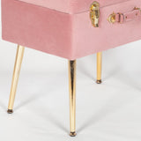Pink Suitcase Stool With Legs