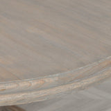 Rustic Wooden Round Dining Table