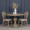 Rustic Wooden Round Dining Table