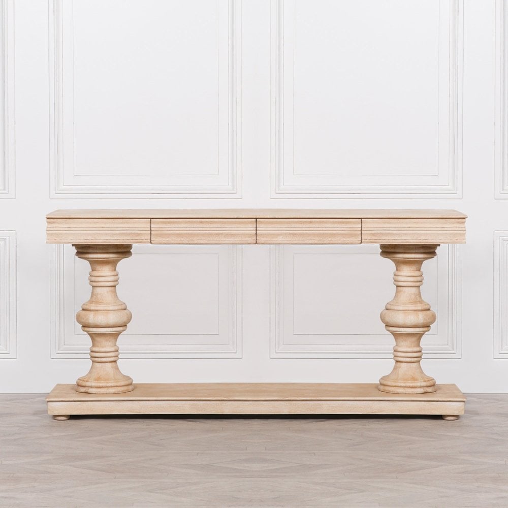 180cm Wooden Console Table With Drawers