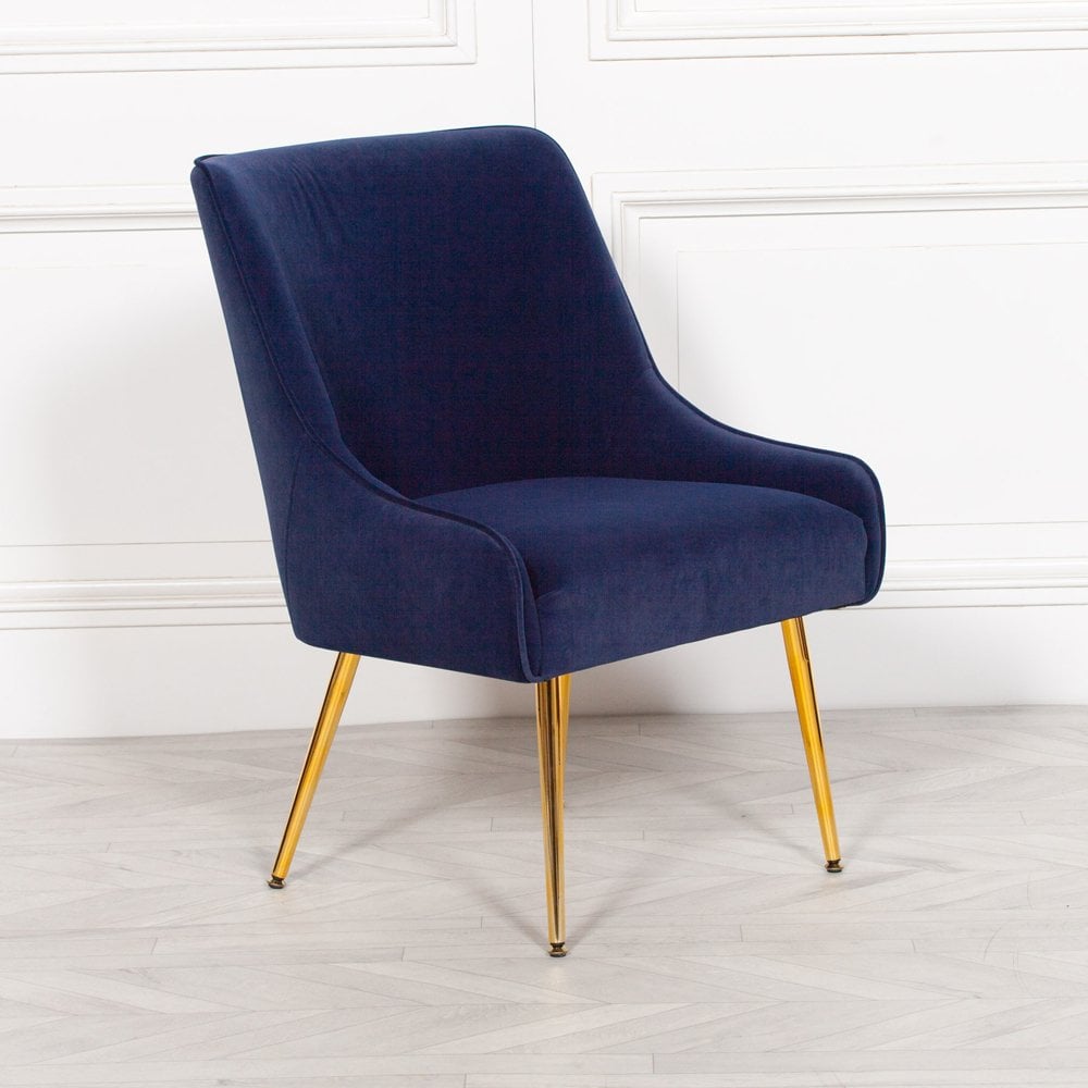 Blue Velvet Chair