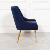Blue Velvet Chair