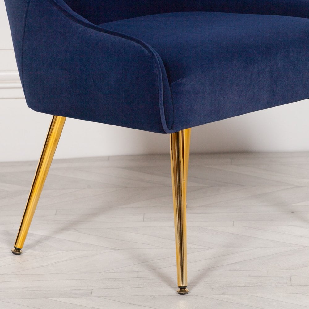 Blue Velvet Chair