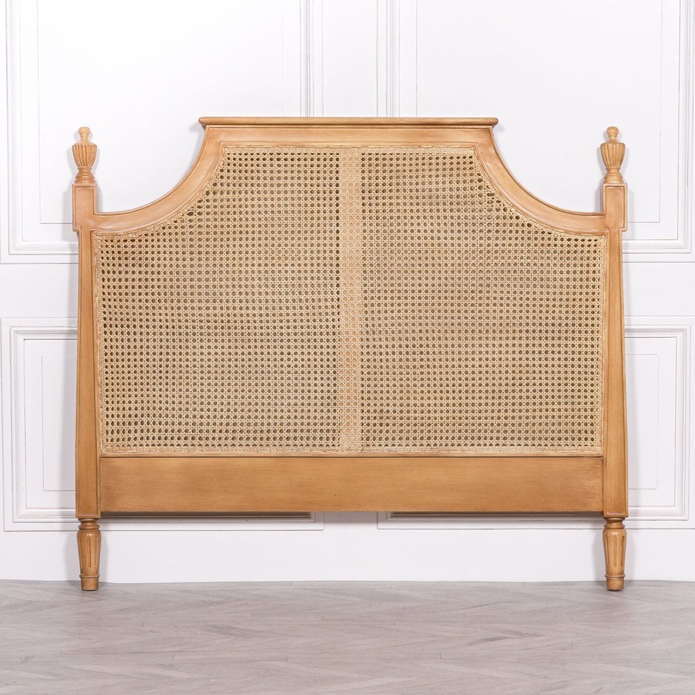 French Rattan Headboard 5Ft King Size