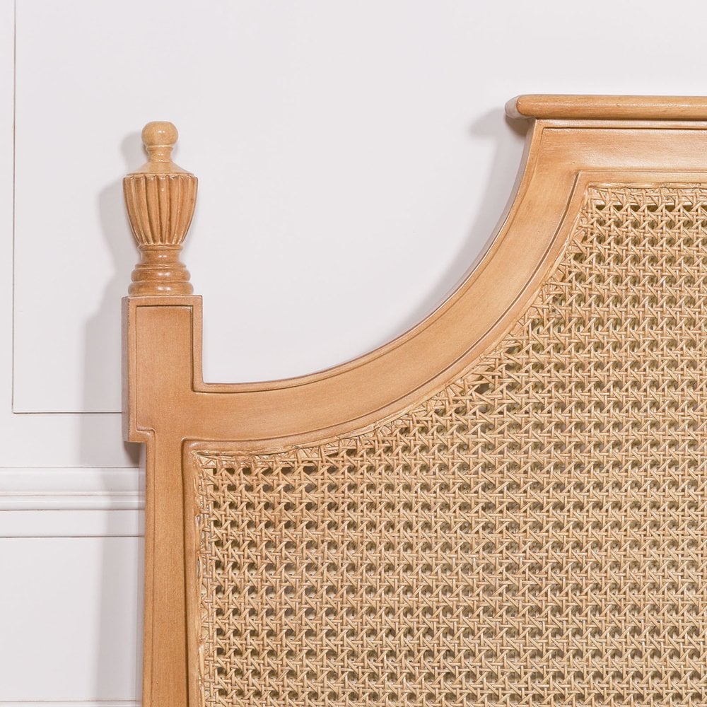 French Rattan Headboard 5Ft King Size