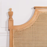 French Rattan Headboard 5Ft King Size