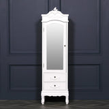 French White Armoire With Drawers