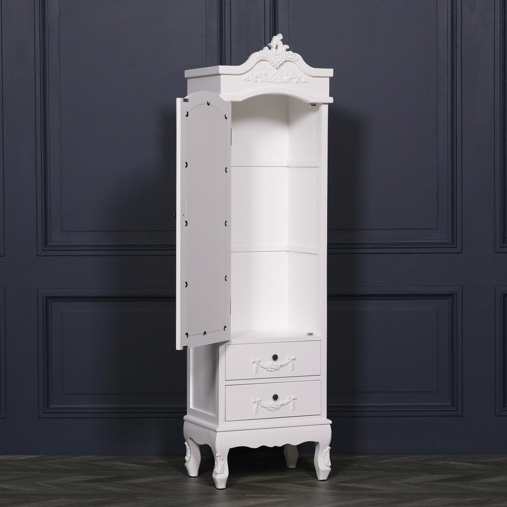 French White Armoire With Drawers