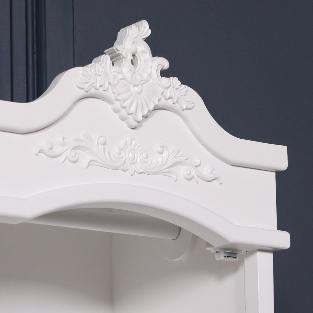 French White Armoire With Drawers