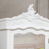 French White Single Door Armoire With Mirrored Door