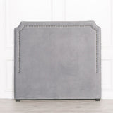 Grey Velvet 5Ft King Size Headboard