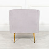 Grey Velvet Sofa Chair