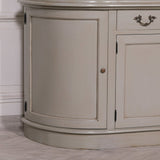 Large Grey Dresser Display Cabinet