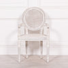Off White Chateau Rattan Dining / Bedroom Arm Chair