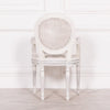 Off White Chateau Rattan Dining / Bedroom Arm Chair