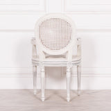 Off White Chateau Rattan Dining / Bedroom Arm Chair