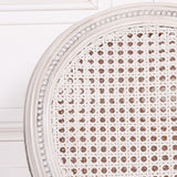 Off White Chateau Rattan Dining / Bedroom Arm Chair