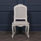 Off White Rattan Dining / Bedroom Chair