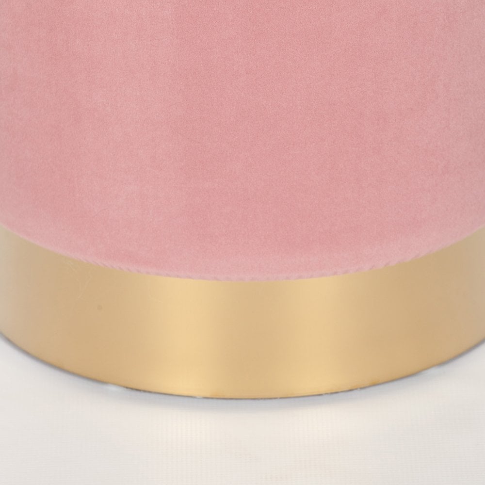 Pink Round Stool