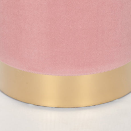 Pink Round Stool