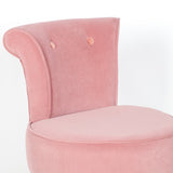 Pink Stool / Bedroom Chair With Gold Legs