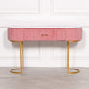 Pink Upholstered Dressing Table